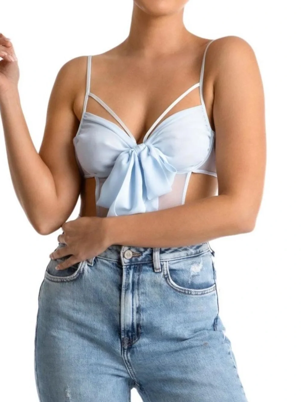 In Bloom by Jonquil Rachel Open Bow Teddy bodysuit nwr size small